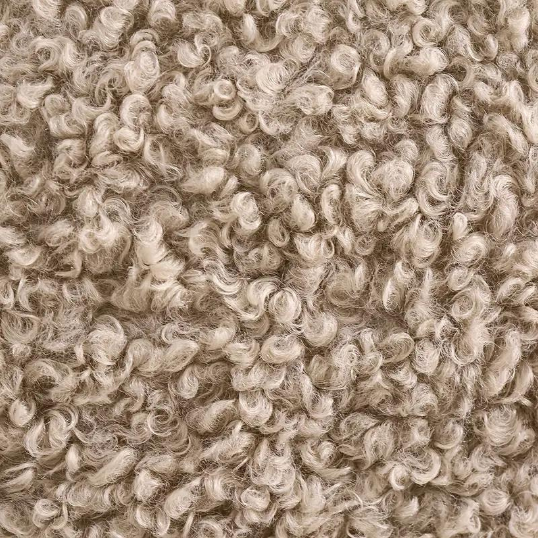 Teddy Cushion Cover in Light Brown