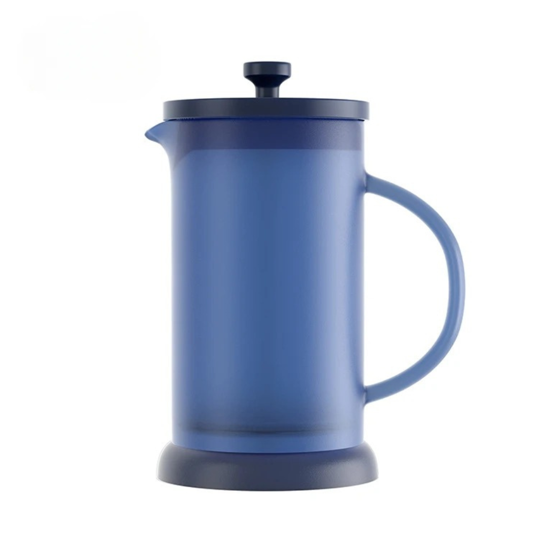 Frosted Glass French Press in Blue – 1L