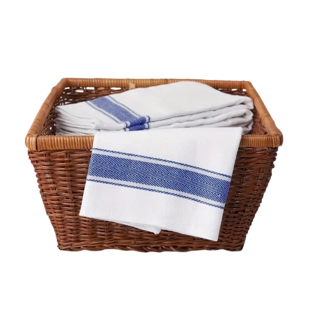 Classic Cotton Tea Towel in Blue