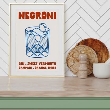 Negroni Canvas Poster