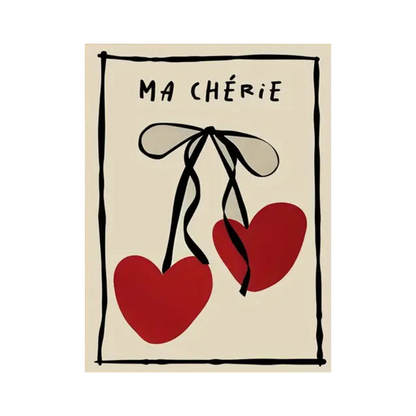 Ma Chérie Canvas Poster