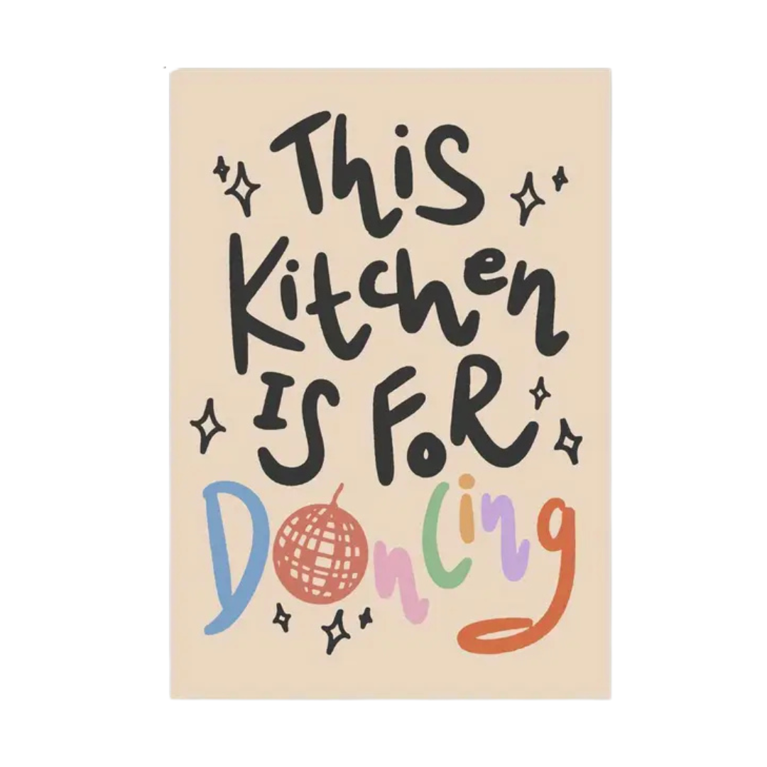 Kitchen Dance Canvas Poster