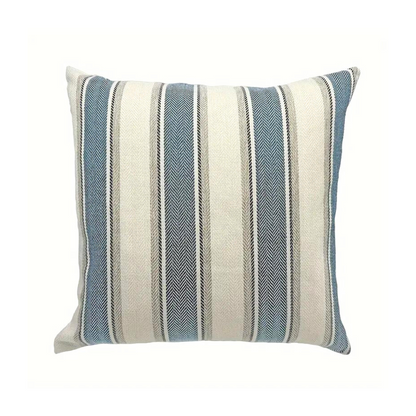 Striped Cushion Cover in Blue