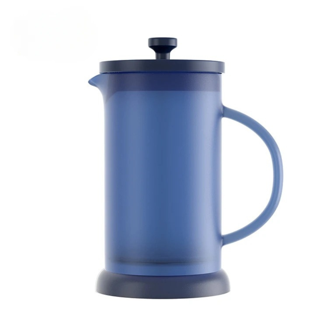 Frosted Glass French Press in Blue  – 1L