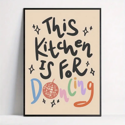 Kitchen Dance Canvas Poster