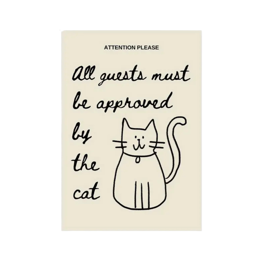 Cat Rules #2 Canvas Poster