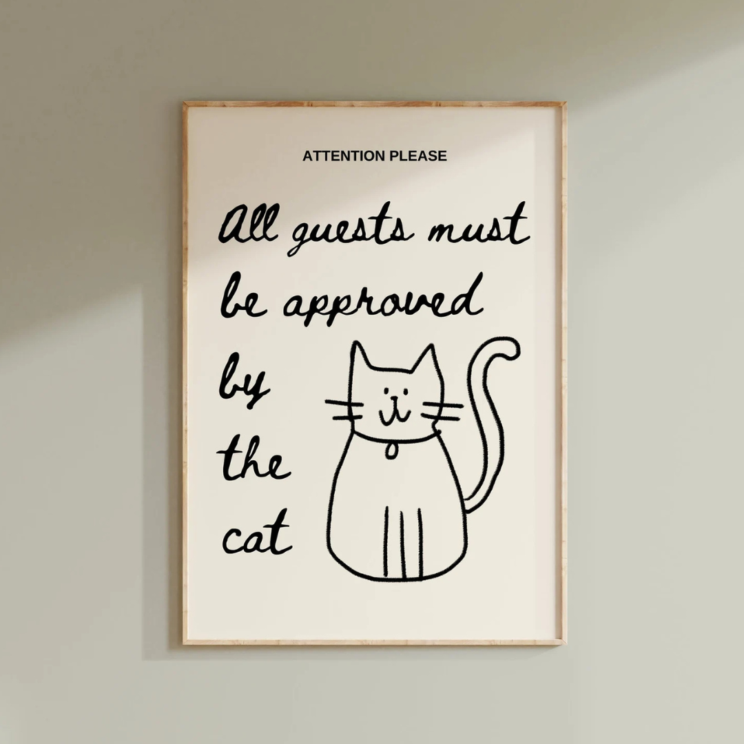 Cat Rules #2 Canvas Poster