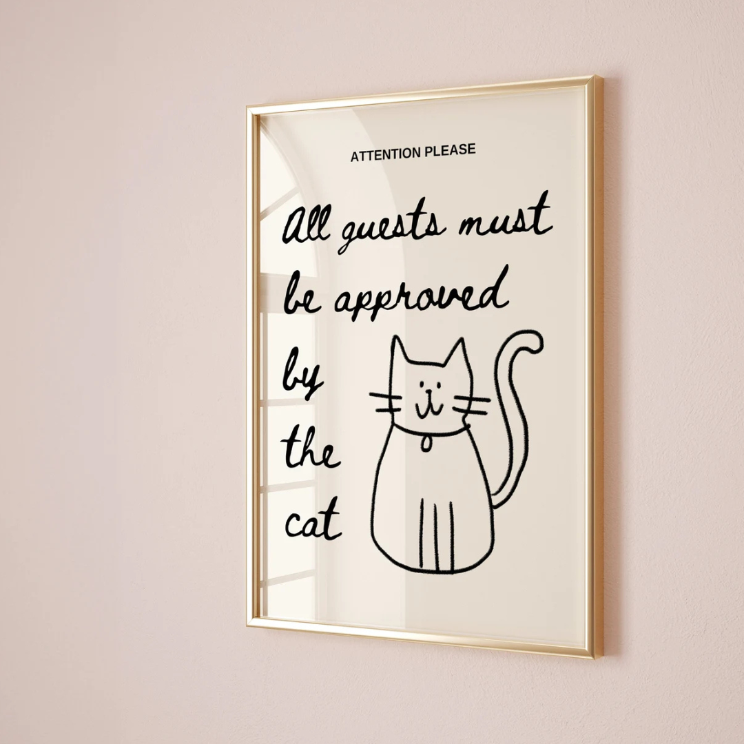 Cat Rules #2 Canvas Poster