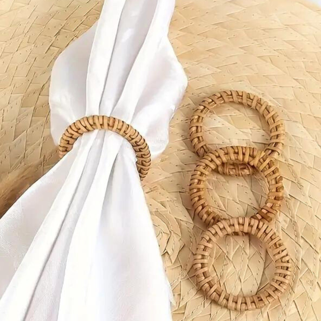 Rattan Napkin Holder - Set of 2