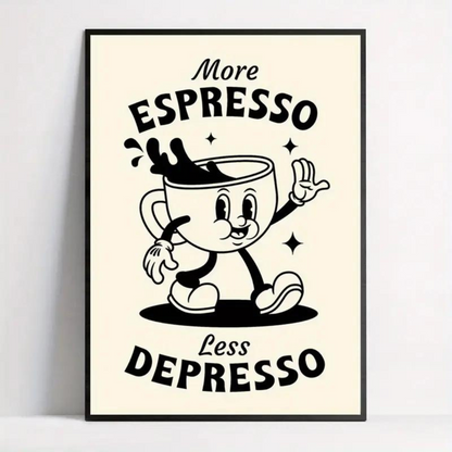 More Espresso Canvas Poster