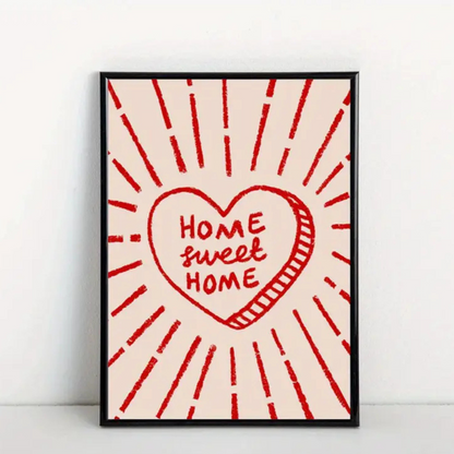 Home Sweet Home Canvas Poster