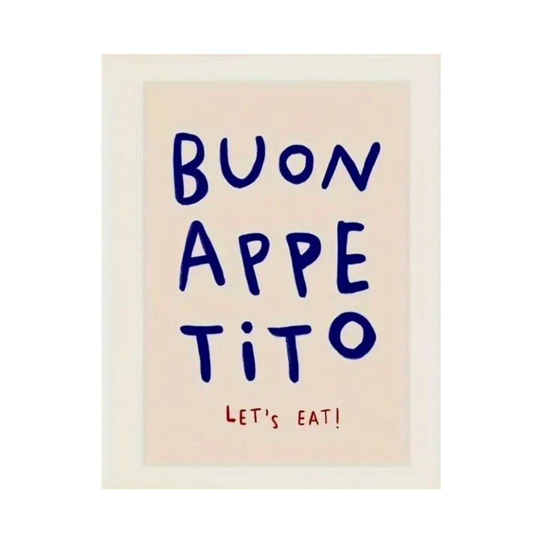 Buon Appetito (Let's Eat!) Canvas Poster