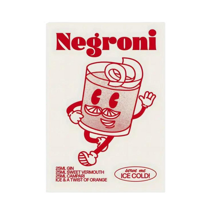 The Spirit Of Negroni Canvas Poster