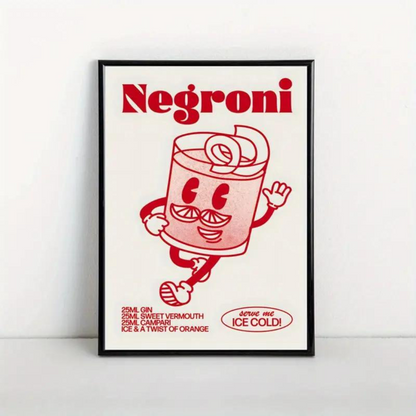 The Spirit Of Negroni Canvas Poster