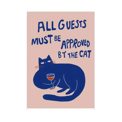 Cat Rules Canvas Poster