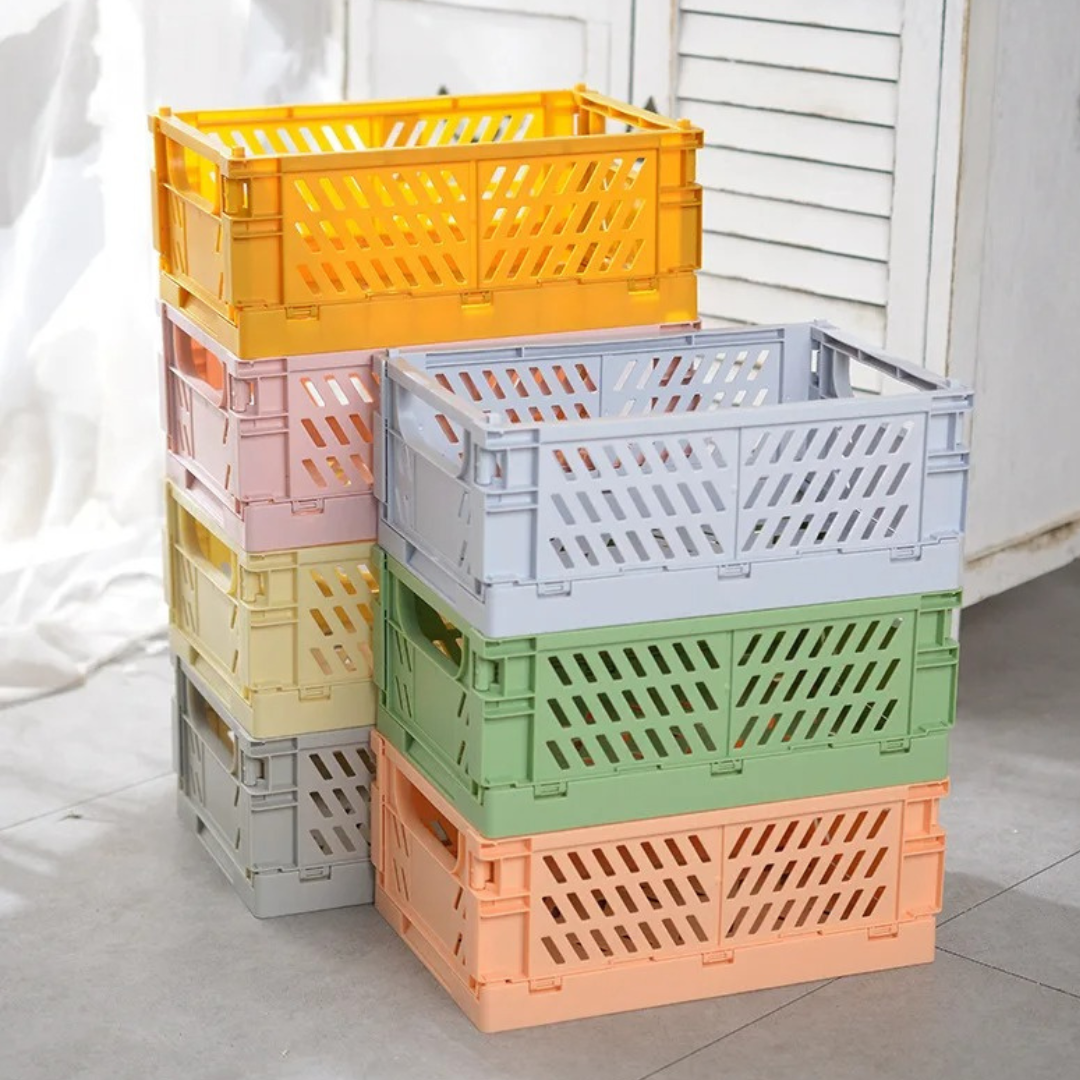 Small Plastic Crate in Green