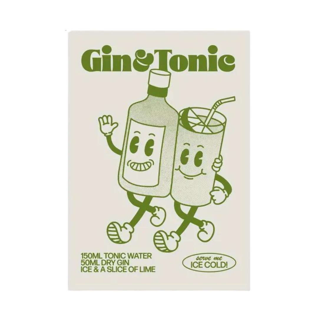 Gin & Tonic Canvas Poster