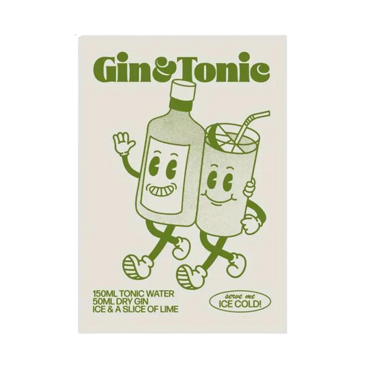 Gin & Tonic Canvas Poster