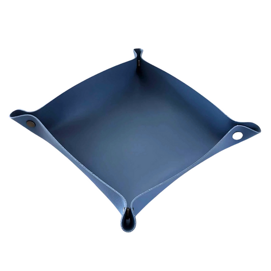 Vegan Leather Tidy Tray in Blue