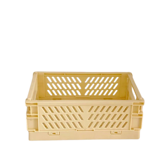 Small Plastic Crate in Yellow