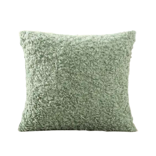 Teddy Cushion Cover in Mint Green