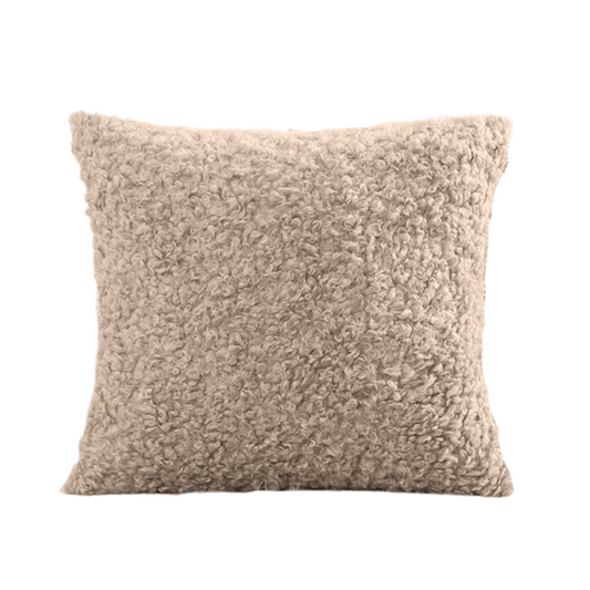 Teddy Cushion Cover in Light Brown